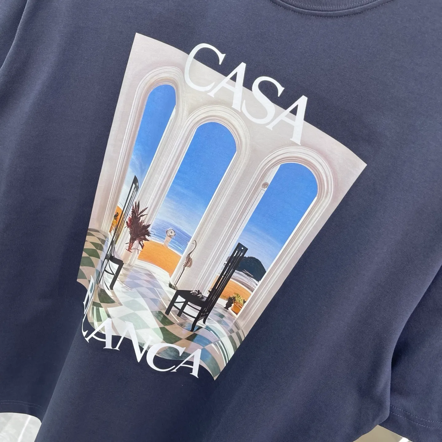 New Arrival Casablanca Classic Series T ～ ， ， 。 ， Classic ， In Stock ！ ：White Black Blue Royal Blue Orange（5 ） Size：S M L XL XXL